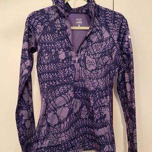 Nike Pro Purple Quarter Zip